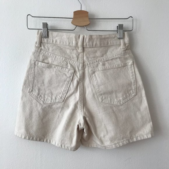 Reformation Amy Button Front Jean Shorts - Picture 7 of 8